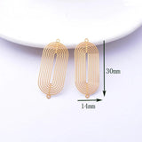 30pcs Colorful Rose elliptic Connectors Charms for Diy Jelwery Making