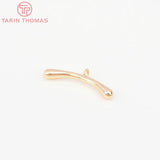 24K Plated Brass Zircon Heart Bracelet Toggle Clasps Jewelry Findings