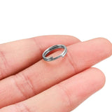 100Pcs Stainless Steel Double Loop Split Rings for DIY Jewelry Making