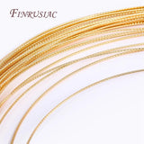 18K Plated Copper Wire Twist Flower Thread DIY Beading Wire