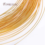 18K Plated Copper Wire Twist Flower Thread DIY Beading Wire