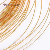 18K Plated Copper Wire Twist Flower Thread DIY Beading Wire