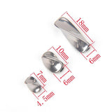 10pcs Stainless Steel Twisted Flower Spacer Loose Bead DIY Bracelets Necklace