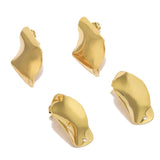 10pcs 18k Oval Rhombic Stud Posts for Earrings