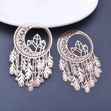 6pcs 58*35mm Filigree Dream Catcher Charms for DIY Jewelry Making