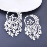6pcs 58*35mm Filigree Dream Catcher Charms for DIY Jewelry Making