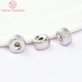 24K Brass Frosted Spacer Beads DIY Jewelry Accessories