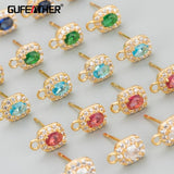 18k Plated Rhodium Copper Charms for DIY Earrings