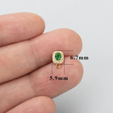 18k Plated Rhodium Copper Charms for DIY Earrings