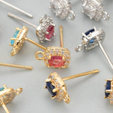 18k Plated Rhodium Copper Charms for DIY Earrings