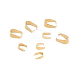 50pcs Stainless Steel Pinch Clip Bail Pendant Connectors for DIY Jewelry Making