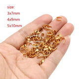 50pcs Stainless Steel Pinch Clip Bail Pendant Connectors for DIY Jewelry Making