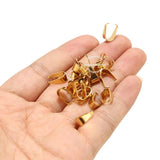 50pcs Stainless Steel Pinch Clip Bail Pendant Connectors for DIY Jewelry Making