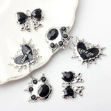 10Pcs Retro Bowknot Cat Paw Charms for DIY Earrings Bracelets