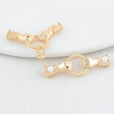 14K Brass Charms Pendants Connecter Necklace Bracelet Jewelry Making