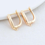 6PCS 11MM 13MM 14K Brass Hoops Jewelry Making