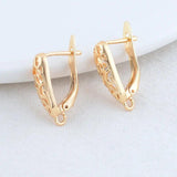 6PCS 11MM 13MM 14K Brass Hoops Jewelry Making