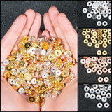 50Pcs 3/4/5/6/8/10mm Copper Spacer Beads 4 Colors Plated DIY Jewelry Making