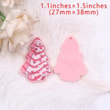 Set of 10 CN Christmas Tree Earring Acrylic Women's Jewelry Accessories