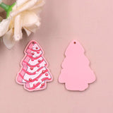 Set of 10 CN Christmas Tree Earring Acrylic Women's Jewelry Accessories