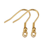 50pcs Stainless Steel Earrings Clasp Hook for Jewelry Making Supplies