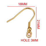 50pcs Stainless Steel Earrings Clasp Hook for Jewelry Making Supplies