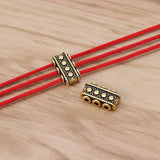 30 Pcs Antique 3 Strand Spacer Bar for Bracelet Jewelry Making