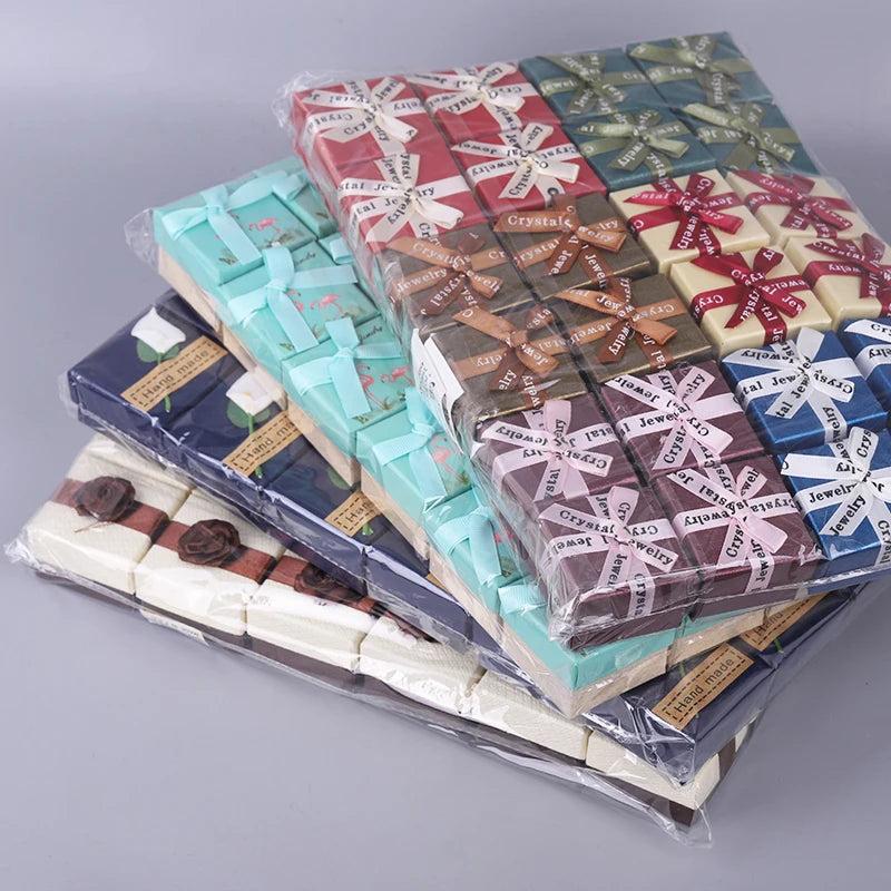 24pcs/Lot Ring Storage Box Earring Storage High Paper Jewelry Packaging Containe