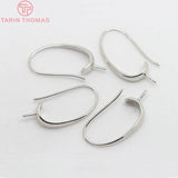 10PCS 24K Plated Brass Half Hole Beads Earring Hooks