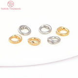 20PCS 5MM Brass Closed Rings with Holes DIY Jewelry Findings