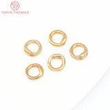 20PCS 5MM Brass Closed Rings with Holes DIY Jewelry Findings