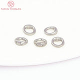20PCS 5MM Brass Closed Rings with Holes DIY Jewelry Findings