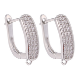 Gold/Silver Fastener Shvenzy Ear Wire Earring Hooks for Charms Bridal Earrings