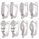 8Pcs Gold/Silver Earring Hooks Needlework Ear Wire Jewelry Making