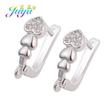 8Pcs Gold/Silver Earring Hooks Needlework Ear Wire Jewelry Making
