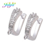 8Pcs Gold/Silver Earring Hooks Needlework Ear Wire Jewelry Making