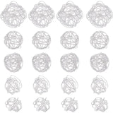 50Pcs 304 Stainless Steel Bead Cages Wire Spacer Crystal Stone Holder Charm