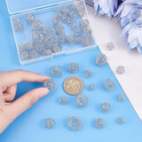 50Pcs 304 Stainless Steel Bead Cages Wire Spacer Crystal Stone Holder Charm