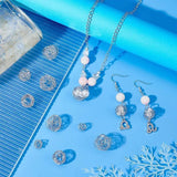 50Pcs 304 Stainless Steel Bead Cages Wire Spacer Crystal Stone Holder Charm
