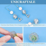 50Pcs 304 Stainless Steel Bead Cages Wire Spacer Crystal Stone Holder Charm