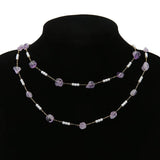 1 Meter Gemstone Beaded Stainless Steel Chains DIY Jewelry Making Supplies