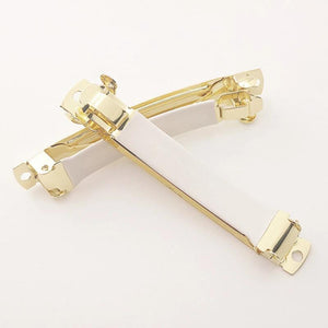 5Pcs/lot French Style Spring Hair Clips Barrette Blank Base DIY Hair Accessories