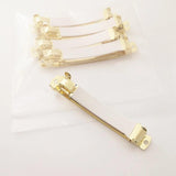 5Pcs/lot French Style Spring Hair Clips Barrette Blank Base DIY Hair Accessories