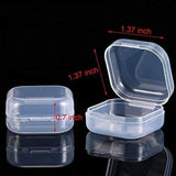 6 Mini Plastic Storage Containers Portable Pill Holder Jewelry Organizer