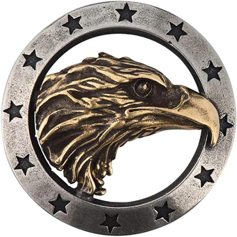Brass Eagle Head Conchos Button for Leather Crafting