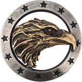 Brass Eagle Head Conchos Button for Leather Crafting