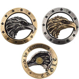 Brass Eagle Head Conchos Button for Leather Crafting
