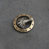 Brass Eagle Head Conchos Button for Leather Crafting