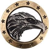 Brass Eagle Head Conchos Button for Leather Crafting