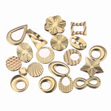 10pcs Geometry Earrings Charms Stainless Steel Pendant DIY Findings